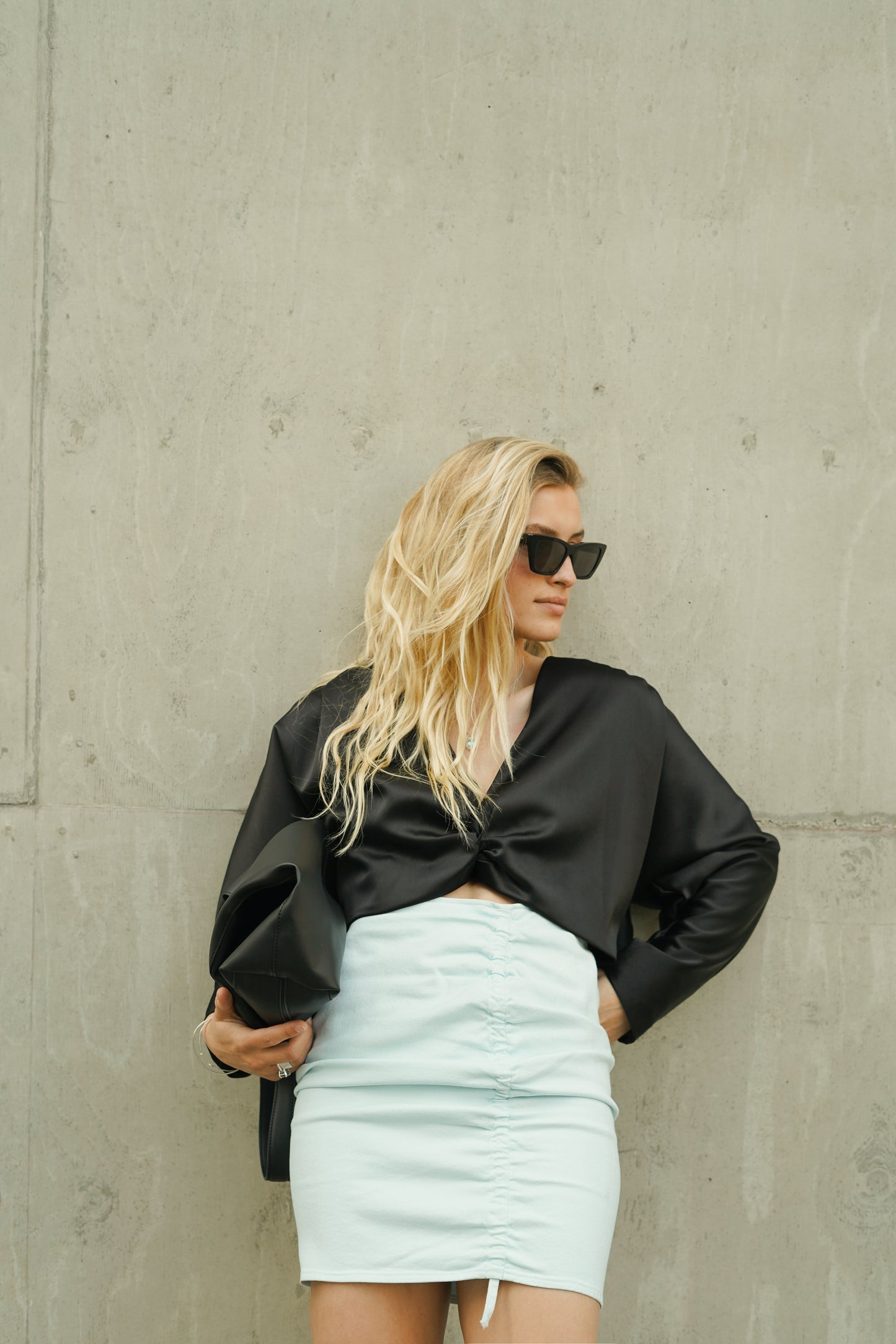 SOLENE JEANS SHORT SKIRT | BLUE