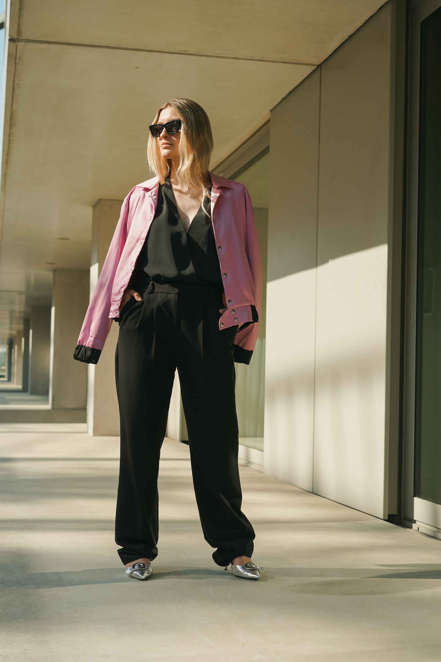 JAZELYN BOMBER JACKET | PINK