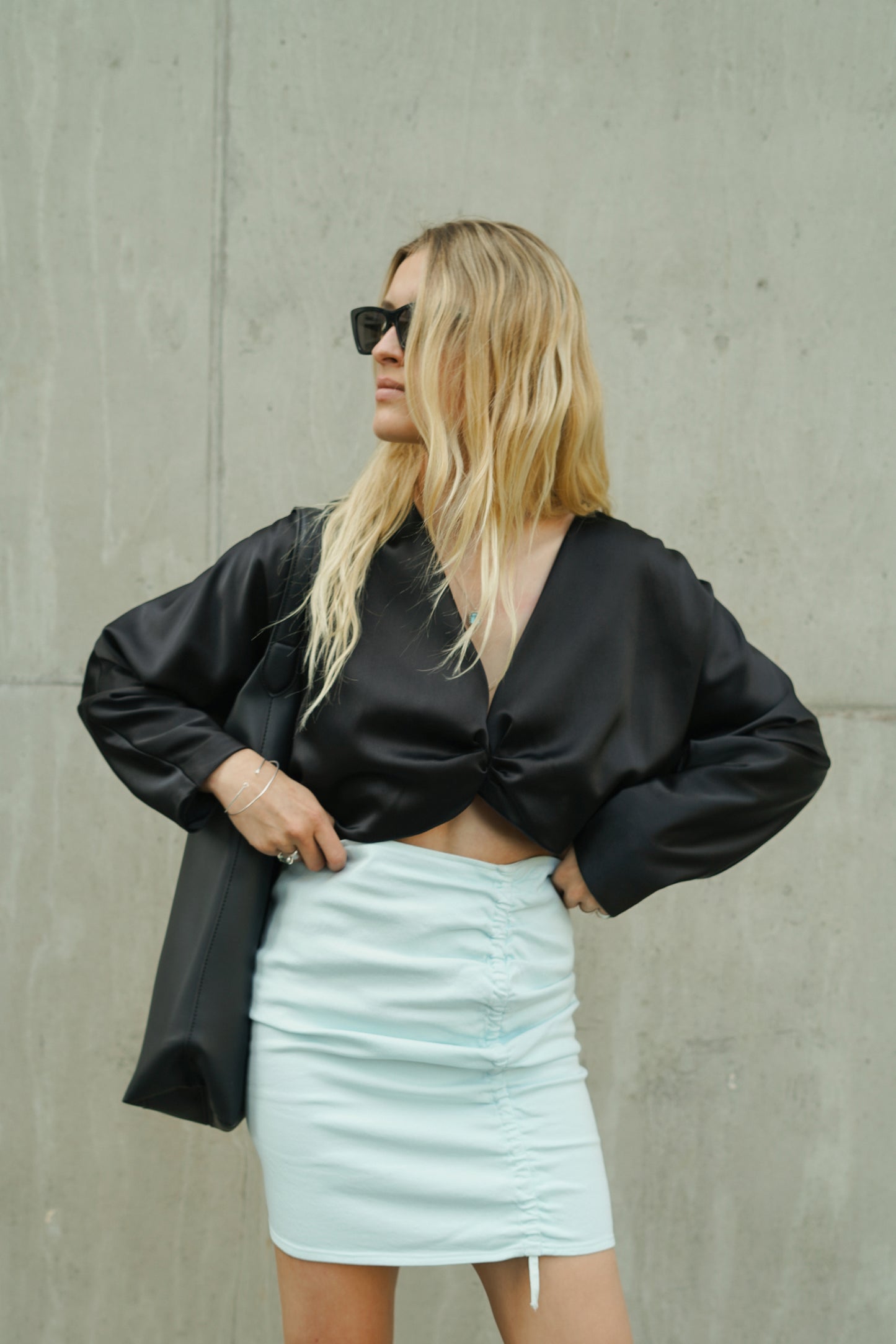 SOLENE JEANS SHORT SKIRT | BLUE