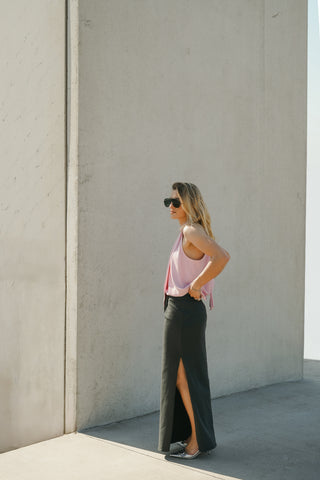 SOLENE JEANS SKIRT | BLACK