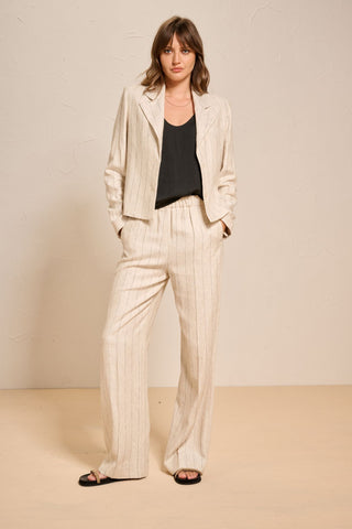 XARRACA - TROUSERS - sand stripes