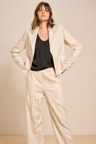 MARLIN - Blazer  - Sand stripes