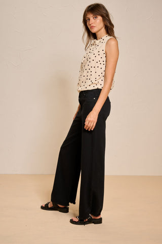 BASSA - TOP/BLOUSSE - White-black dots