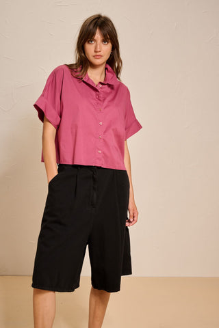 NOVA - SHORT PANTS - Black jeans