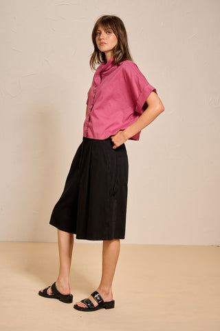 NOVA - SHORT PANTS - Black jeans