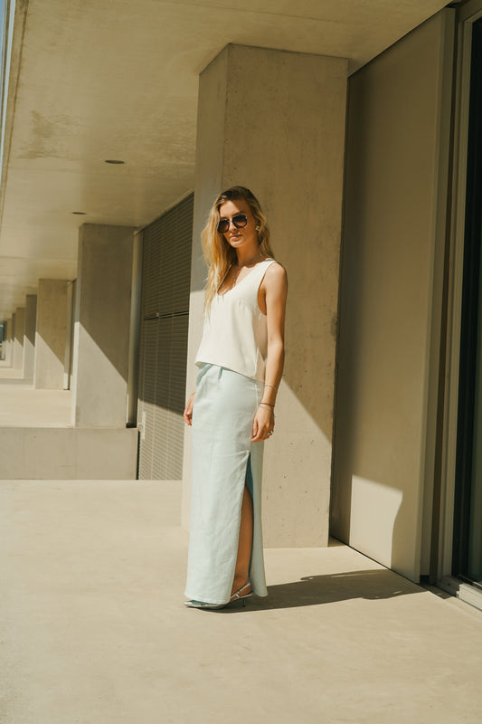 SOLENE JEANS SKIRT | BLUE