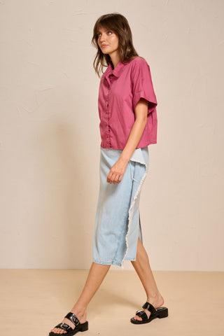 VEDELLA - SKIRT - Blue jeans