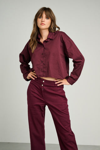CHARDONNAY COTTON SHIRT | WINE