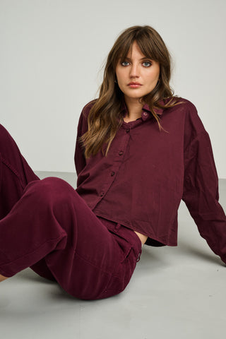 CHARDONNAY COTTON SHIRT | WINE