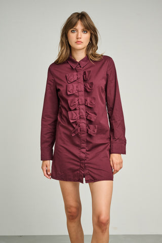 GRENACHE COTTON DRESS | WINE