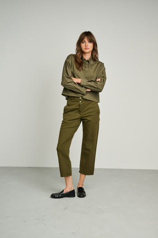 SAUVIGNON JEANS PANTS | DARK OLIVE