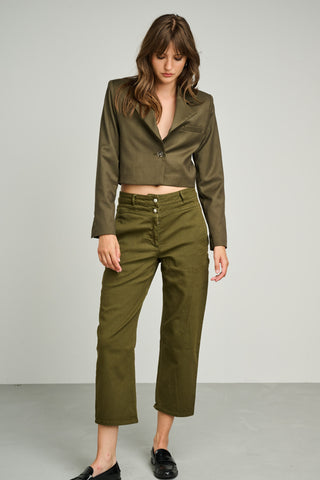 SAUVIGNON JEANS PANTS | DARK OLIVE