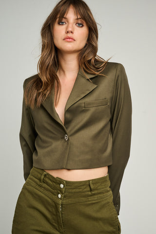 JESSI SANSIERO JACKET | DARK OLIVE