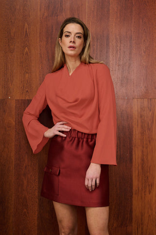 Besso - Skirt - Burnt orange
