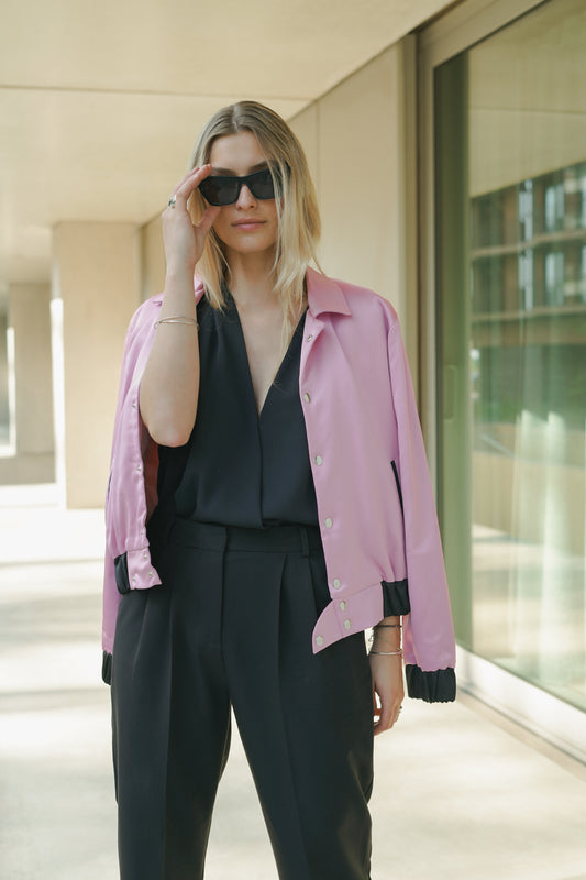JAZELYN BOMBER JACKET | PINK