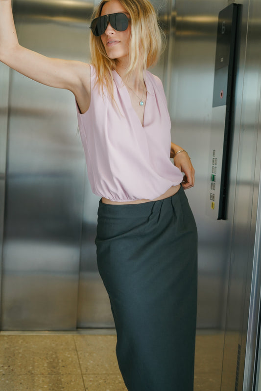 TESS SLEEVELESS BLOUSE | PINK