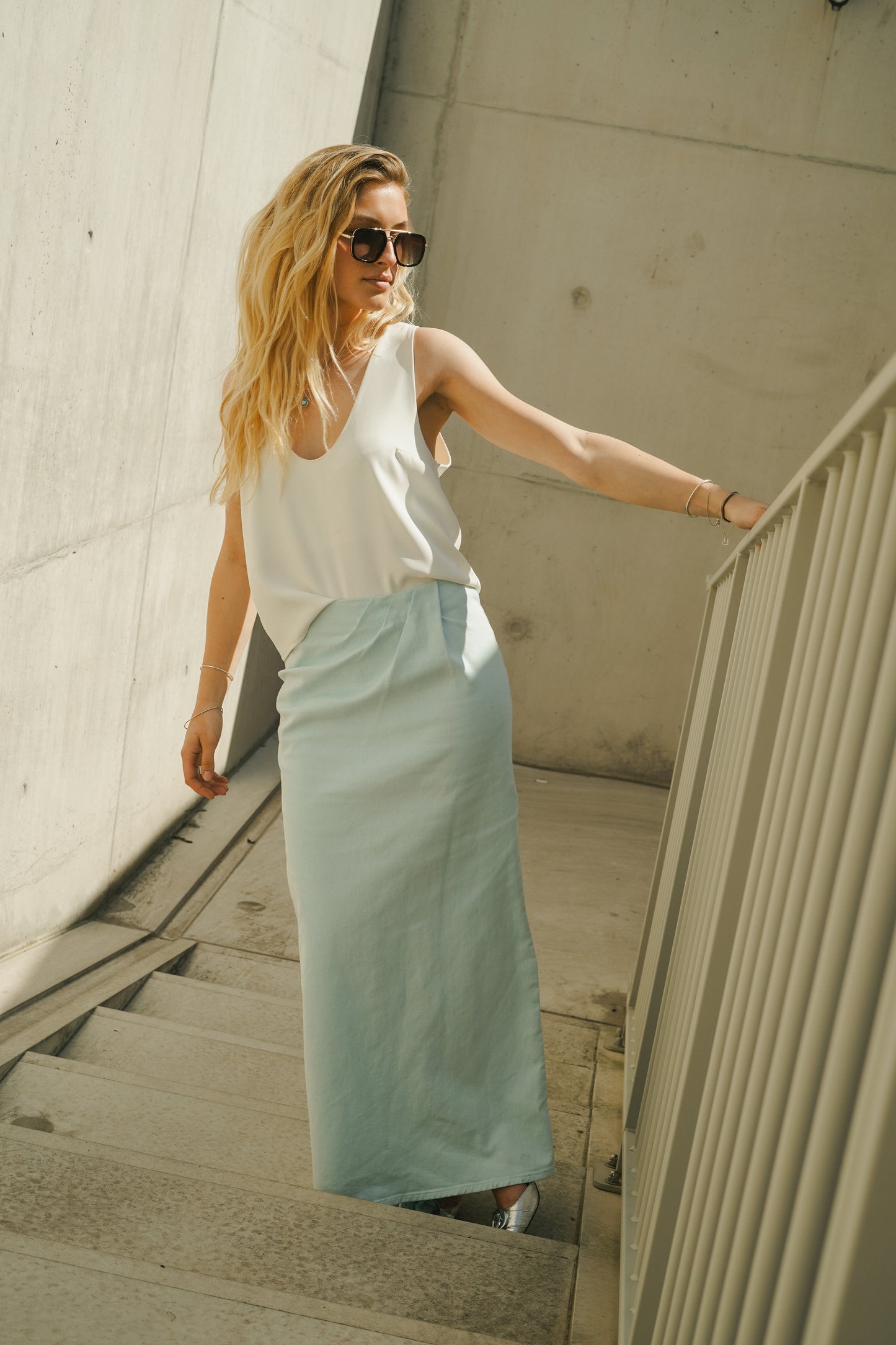 SOLENE JEANS SKIRT | BLUE