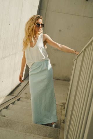 SOLENE JEANS SKIRT | BLUE