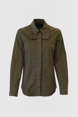 SHIRAZ COTTON SHIRT | DARK OLIVE