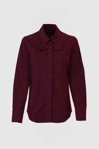 SHIRAZ COTTON SHIRT | WINE