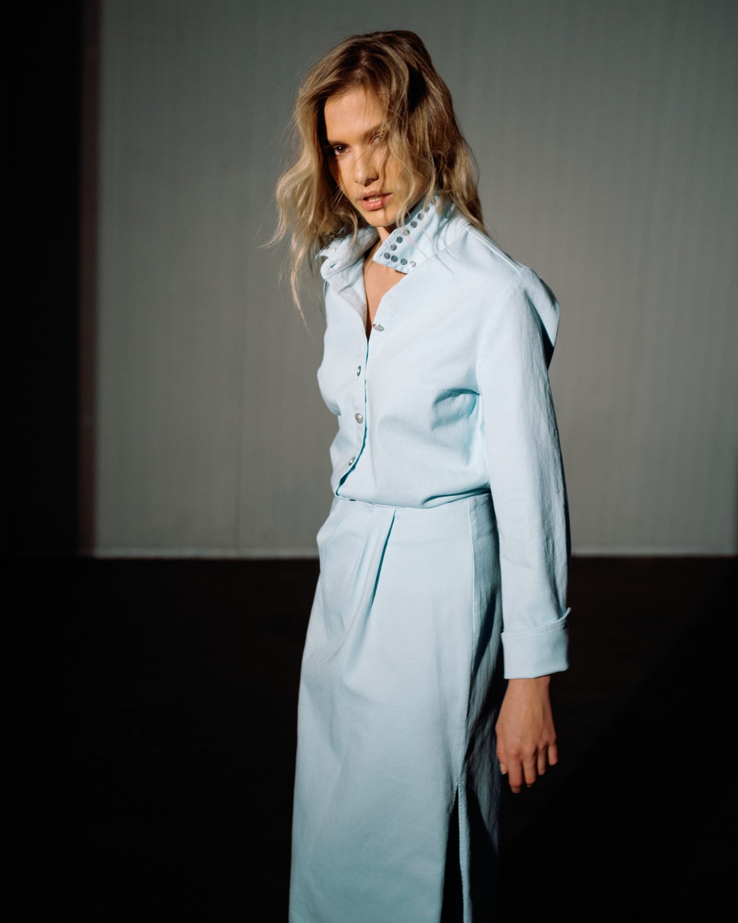 TIFFY JEANS SHIRT | BLUE