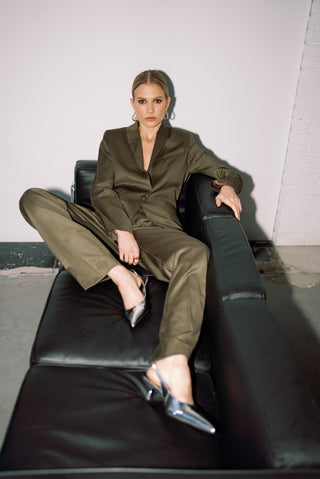 PALAZZO PANTS | DARK OLIVE